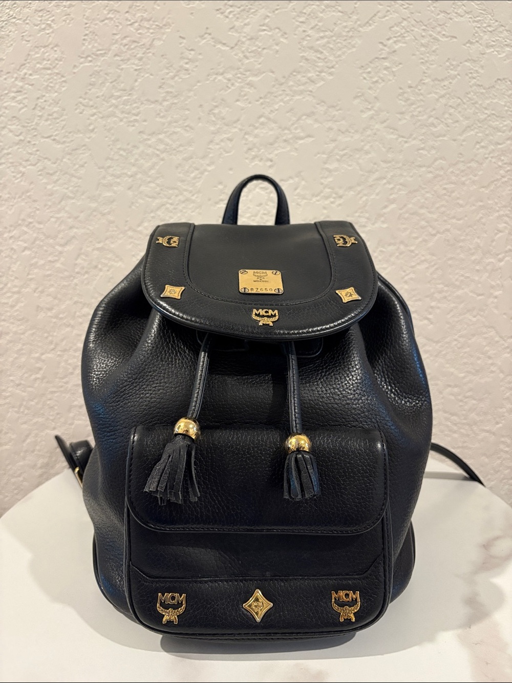 MCM Studded Mini Backpack made in Germany